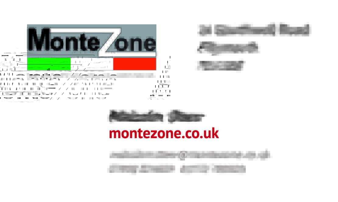 Montezone UK business card front side